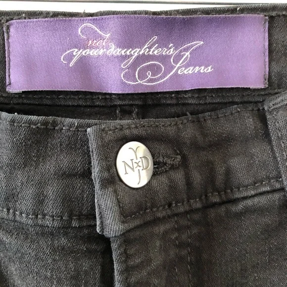 Not Your Daughter’s Jeans in Black mid to high waist straight fit - Picture 3 of 5